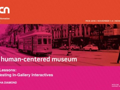 image for resource Top 5 Lessons: User Testing in-Gallery Interactives