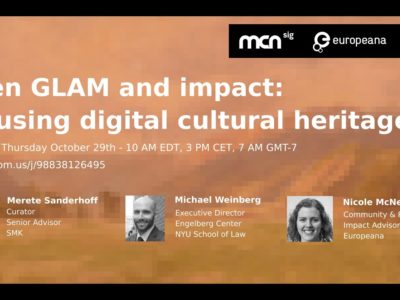image for resource Open GLAM and impact: Re-using digital cultural heritage